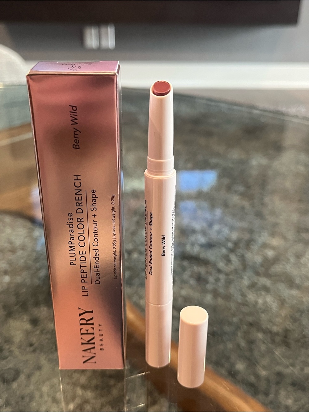Nakery Beauty Plumpardise Lip Peptide Color Drench - Berry Wild Lipstick & Liner
